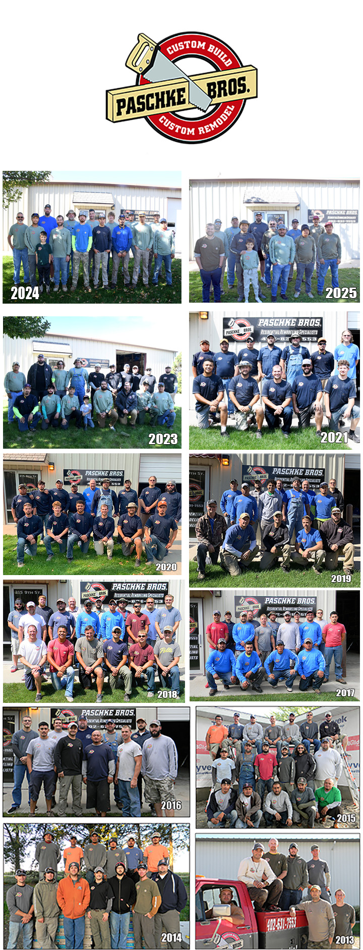 2025 Through the Years